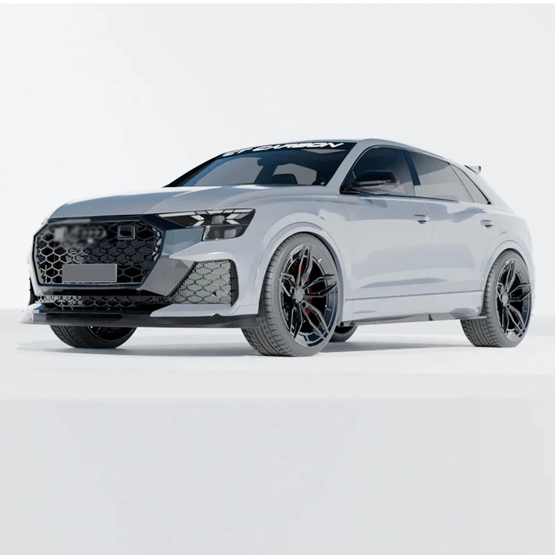 For  2005 new RSQ8 Upgrade DRY carbon fiber front bumper splitter lip Bodykit 2025+